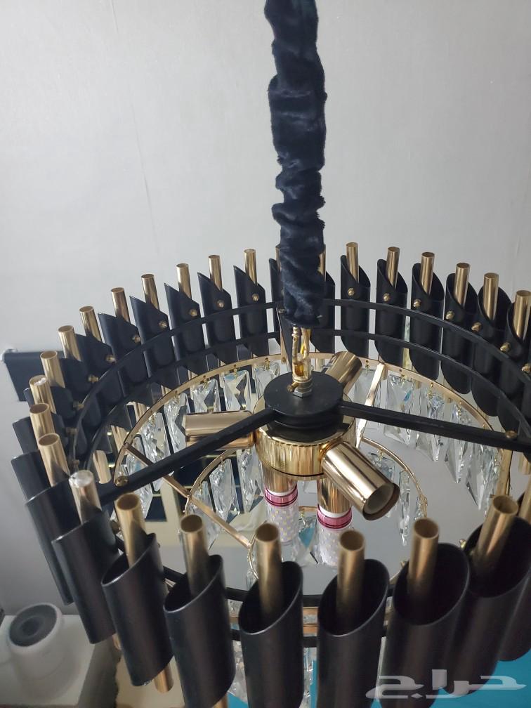 نجفة كريستال ذهبي واسود64550817573507113