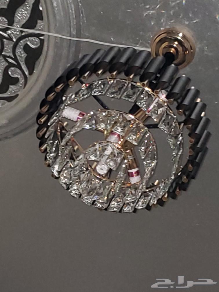 نجفة كريستال ذهبي واسود64550817573507110