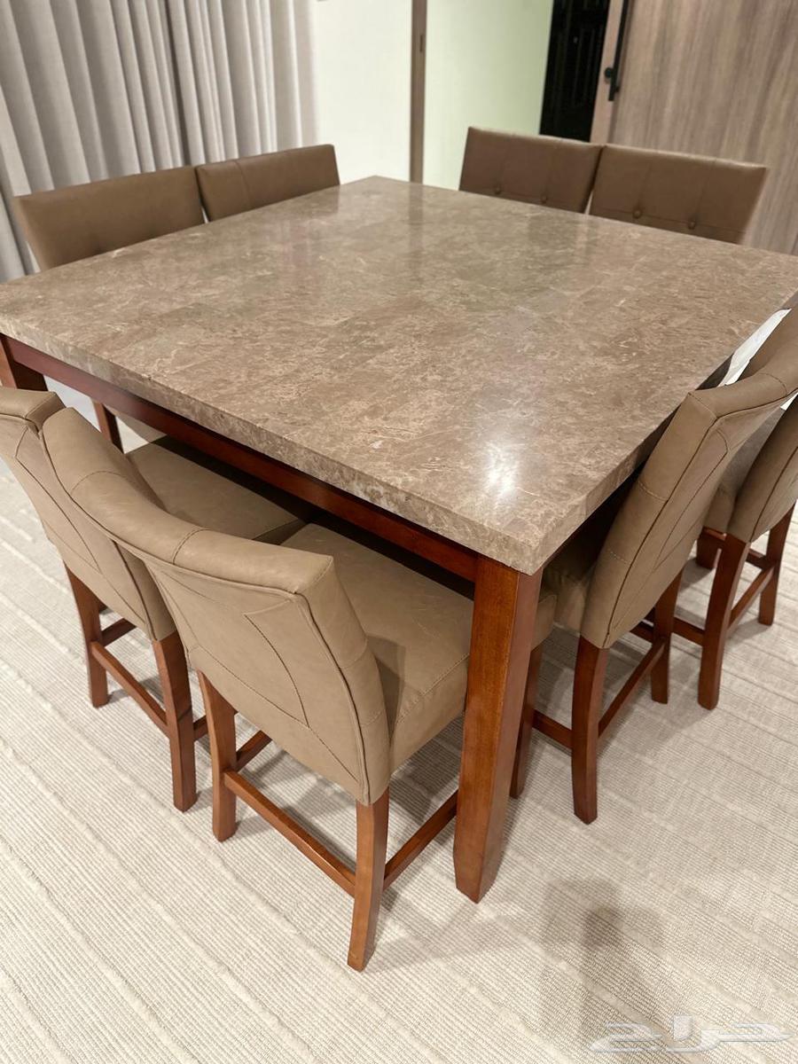 Dining table with 8 chairs _ serving cart _ buffet.64547429719298110