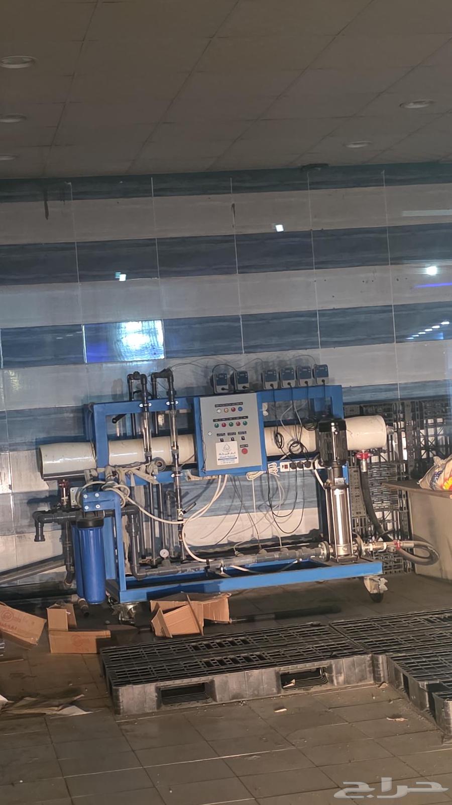 مكينة تحليه مياه أنتاج 50 طن شبه جديده64554188912003110