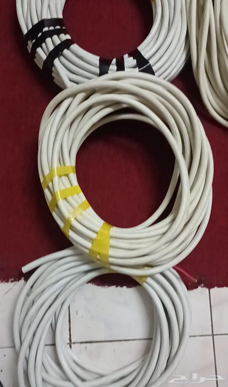 5 لفات كابل كاهرباء للبيع 120 متر 4 مخرج للكابل الواحد64554857933313111