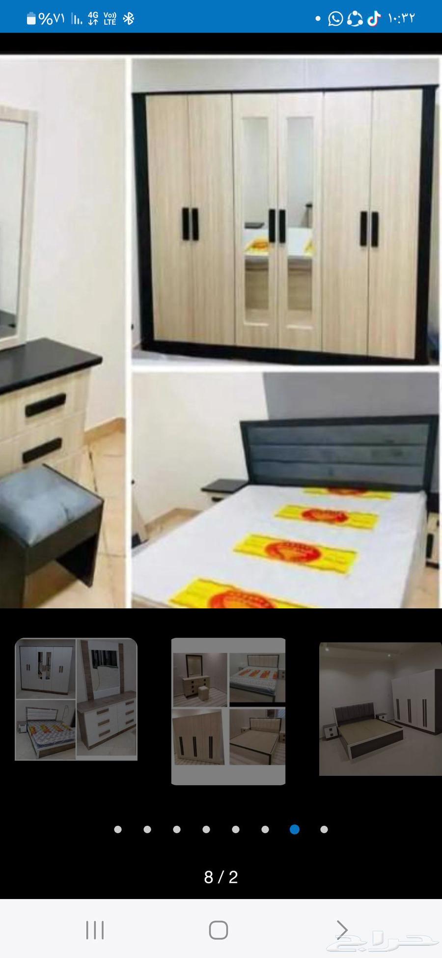 غرف نوم جديده وطني مع التركيب والتوصيل بدون مرتبه64560684241922114