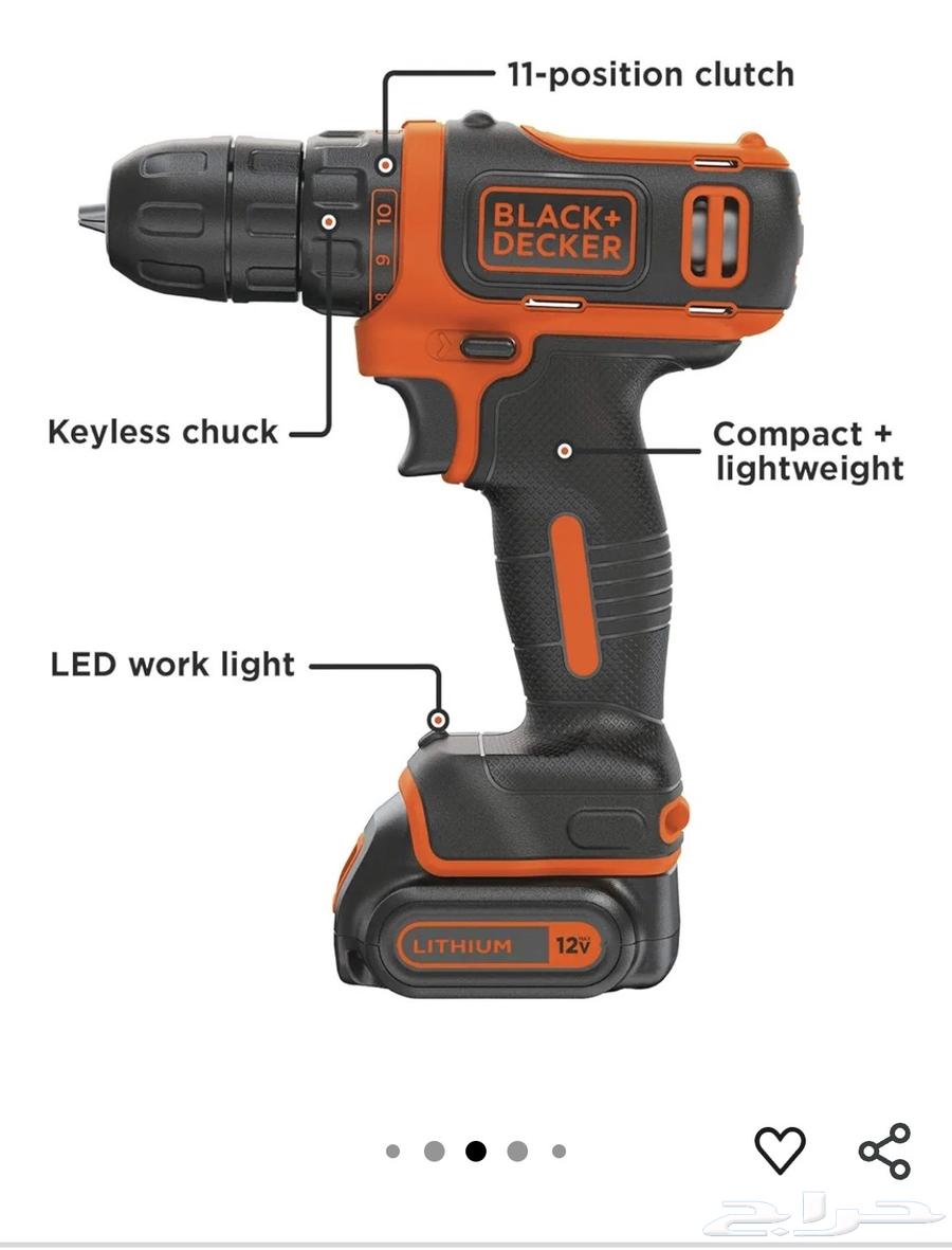 For sale Black & Decker rechargeable drill, light use64559266880001111