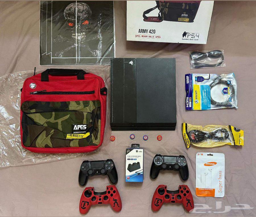بلايستيشن 4 عليه 150 لعبة مع هدايا اليوم الوطني64557140998274110