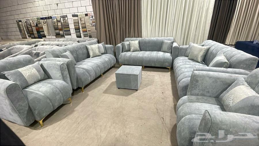 5-Piece Sofa Set 3 Large and 2 Single Chanel Fabric64556959075459111