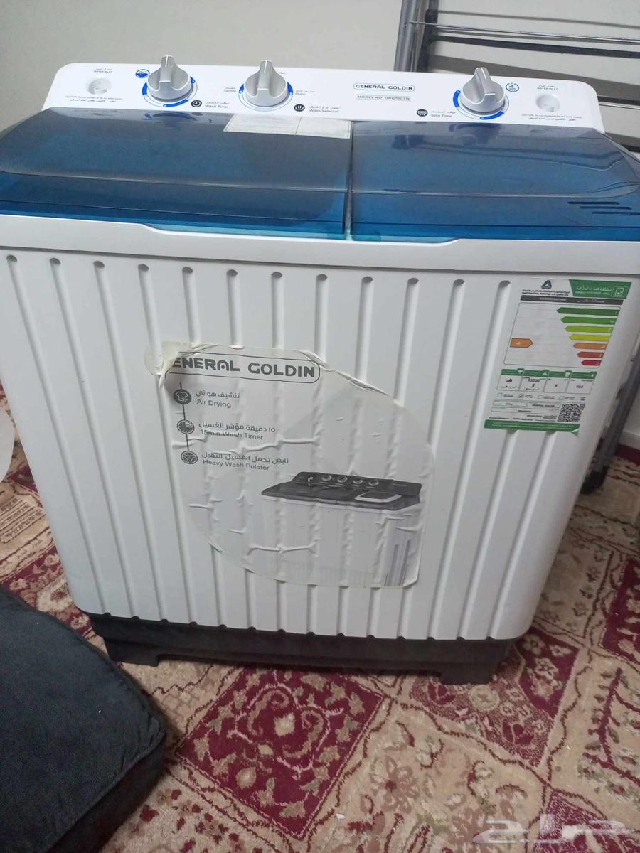 غسالة جديدة تماماً بسعر 350 قابل للتفاوض، مستعملة شهر واحد فقط 5لتر64557920672386112