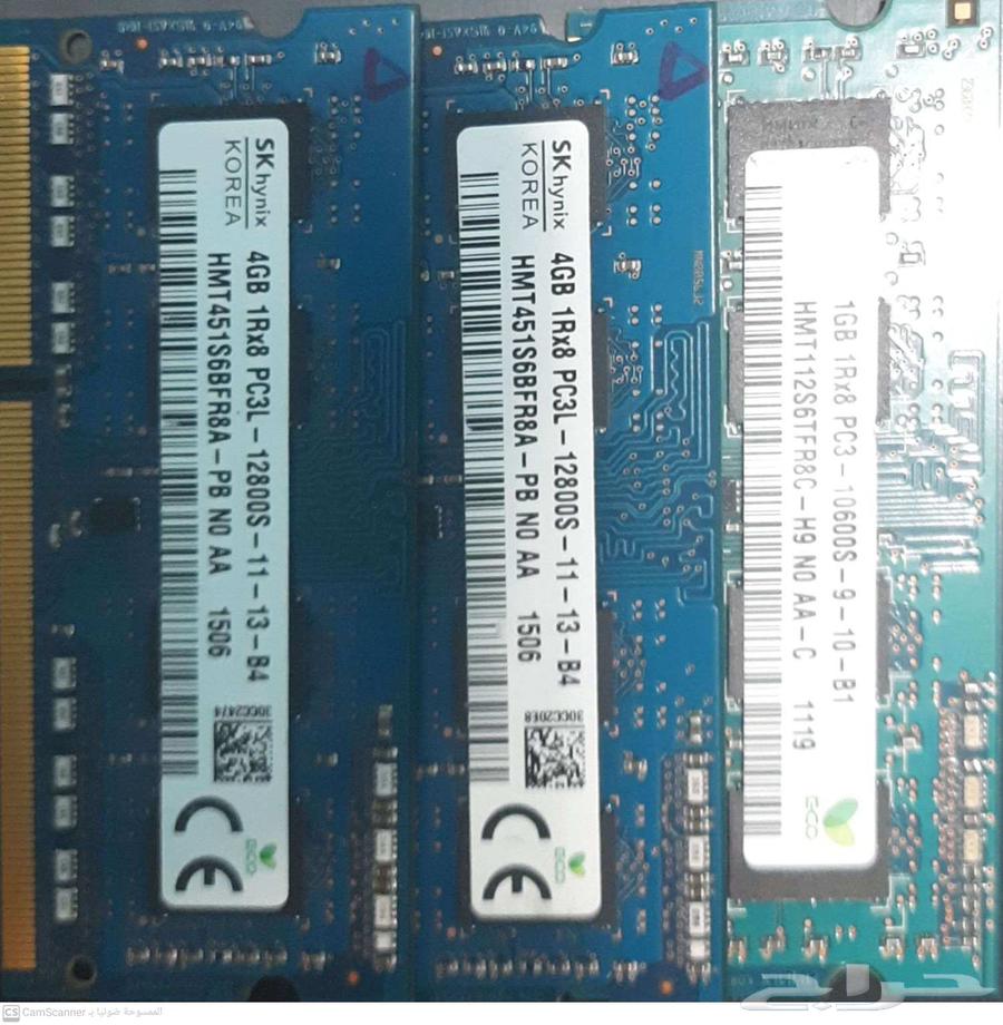 2 Pieces Laptop RAM DDR3 (4GB)64558933257346110