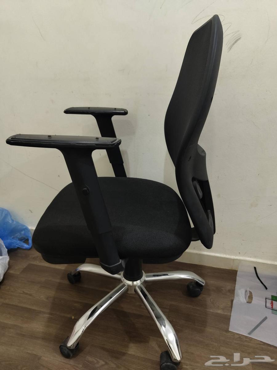 Glass desk, chair, and small cabinet table printer for sale64498354544897113