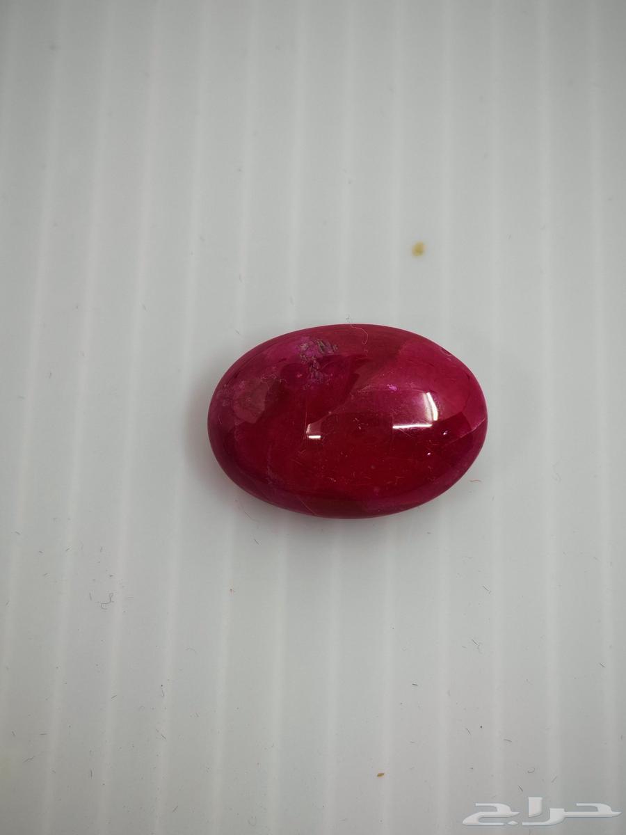 ياقوت طبيعي راهي معالج حرارة بشهادة دولية معتمدة64558641919107114