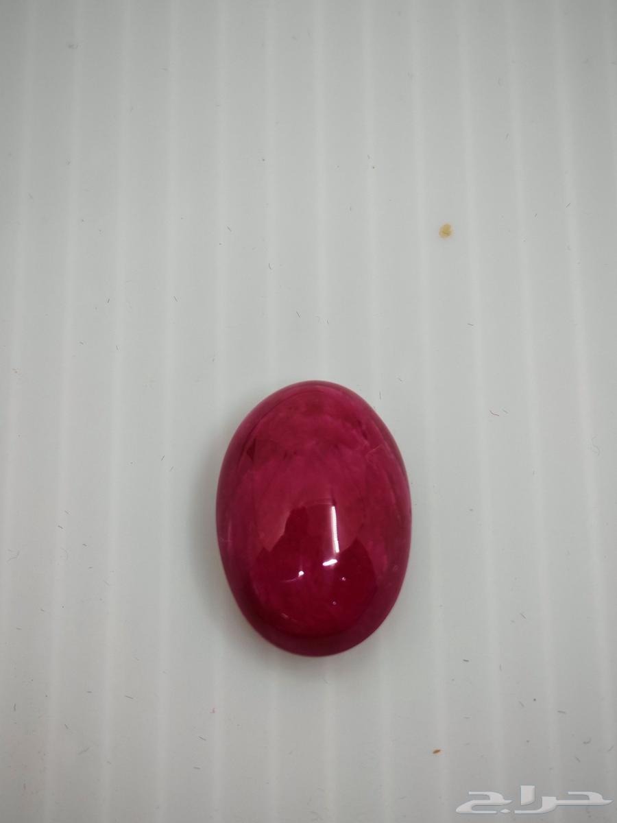 ياقوت طبيعي راهي معالج حرارة بشهادة دولية معتمدة64558641919107113