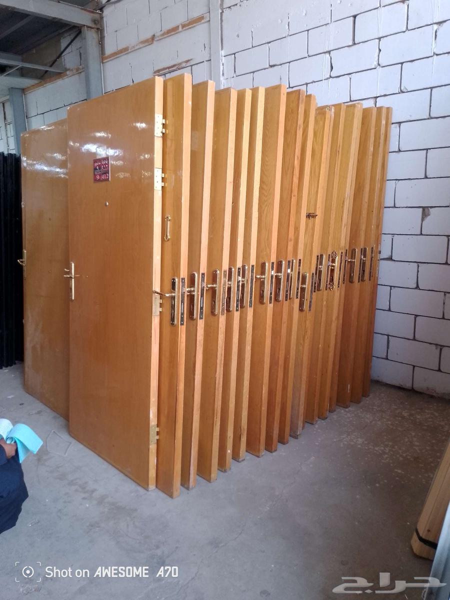 ابواب خشب مستعمل نظيف سنديان مع الحلق64557558845570111