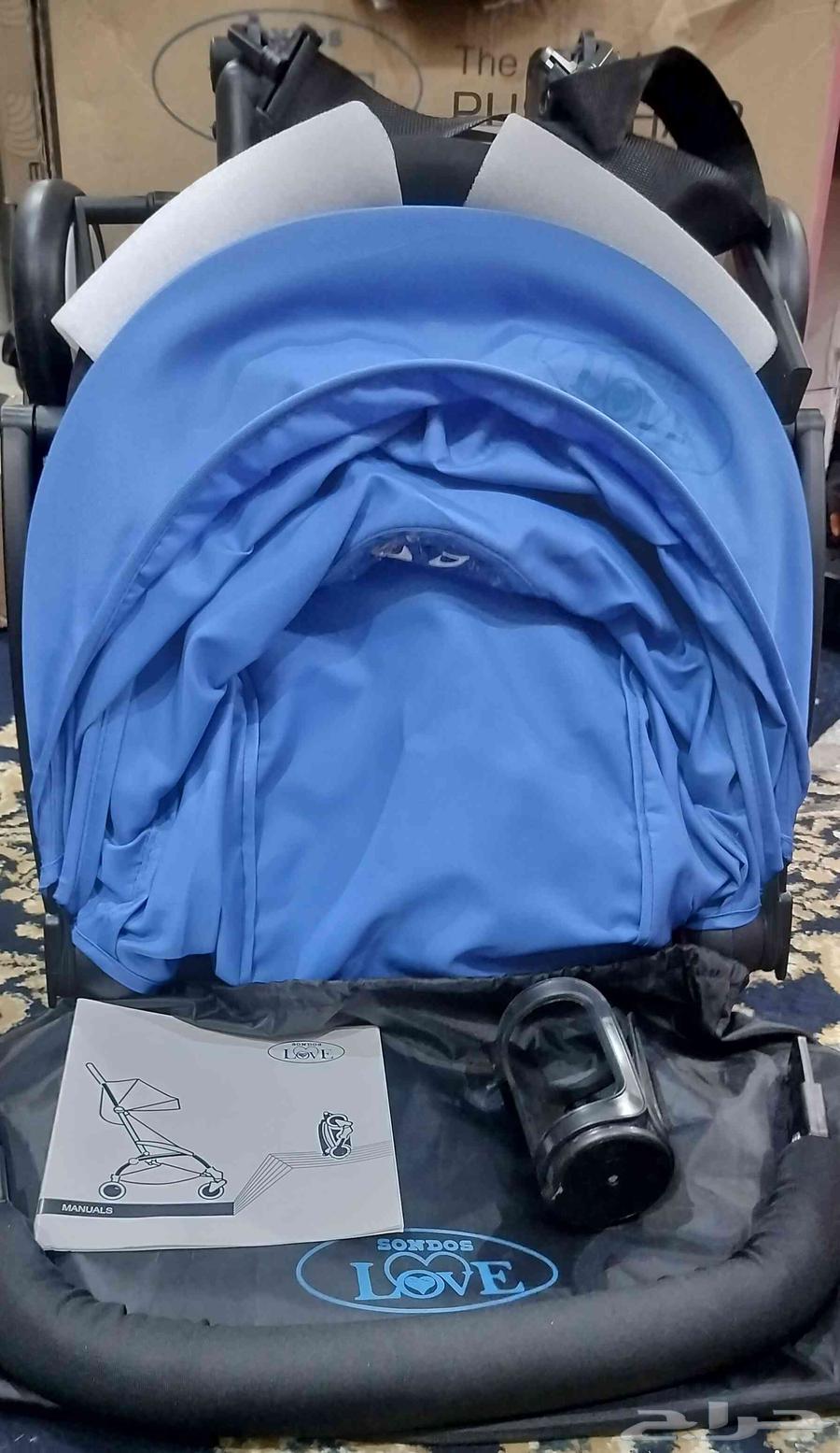 عربية أطفال قابلة للطي من ماما لوف لون الأزرق الداكن جديدة64554871892866113