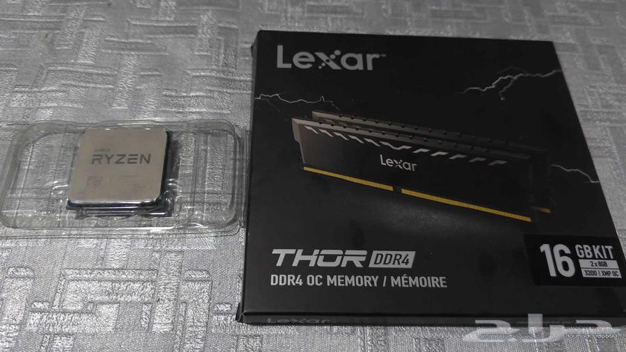 للبيع رايزن 5 3600 ورامات ddr4 16gb 2x8 سرعة 3200mhz مع xmp64559897422978110