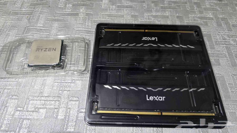 للبيع رايزن 5 3600 ورامات ddr4 16gb 2x8 سرعة 3200mhz مع xmp64559897422978111