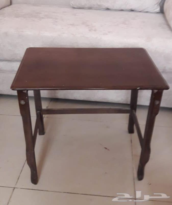 طقم كنب 3 قطع مع طربيزات خشب عدد 264558183927425111