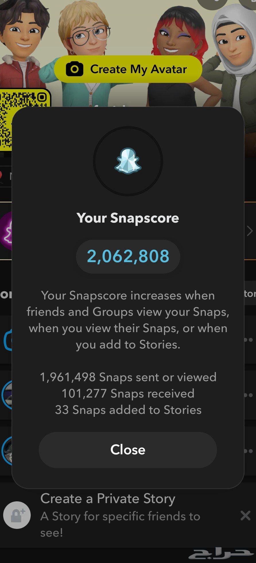 حساب اسناب 2 مليون نقطه للبيع64453613938561110