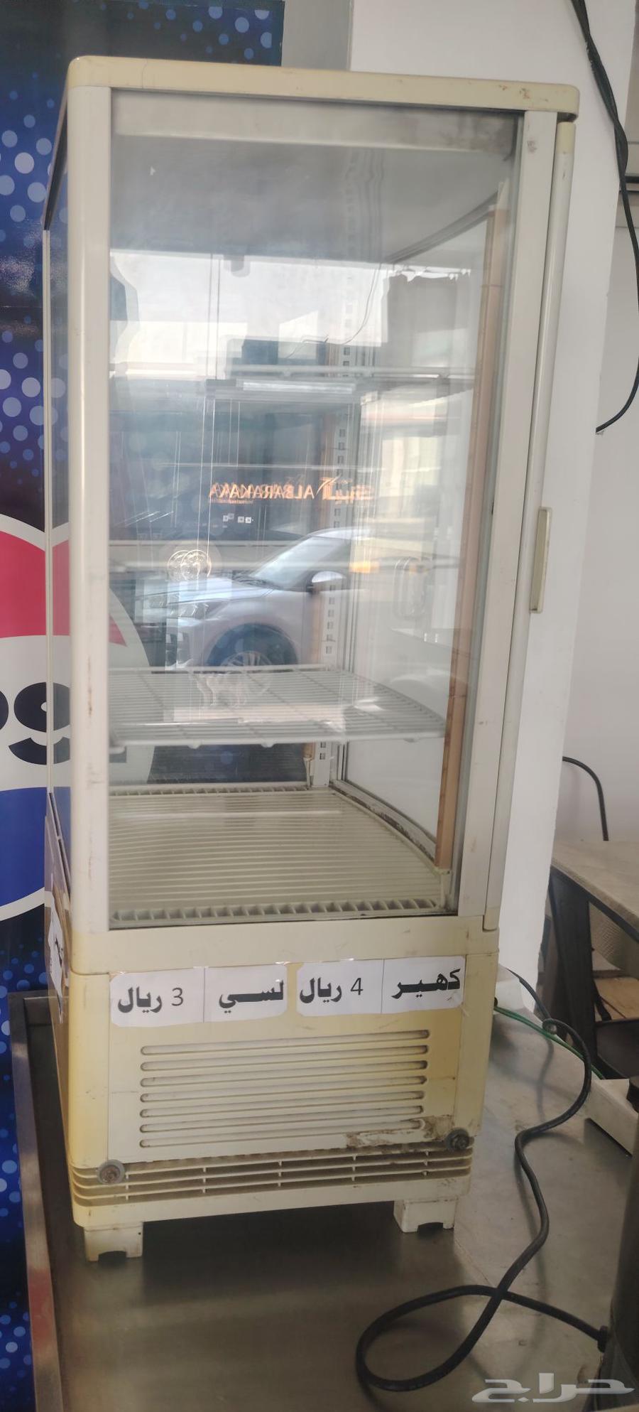 تلاجة عرض قزاز للبيع64555489341571110