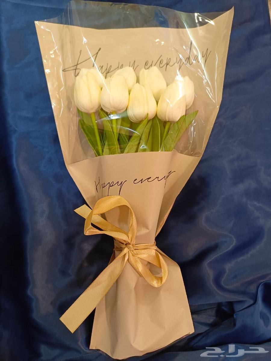 باقة ورد توليب صناعي شكله طبيعي جدا64545785906433111