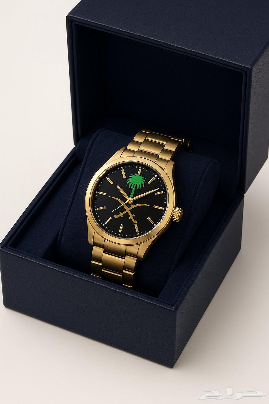 ساعة كاسيو أصلية شعار نخلة و سيفين64570435458177110
