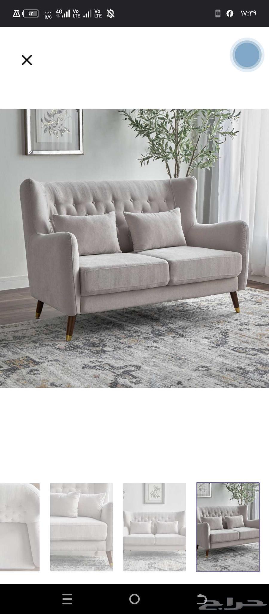 2 كنب ثلاثي للبيع من هوم سنتر جديد لم يستخدم64569998654722111