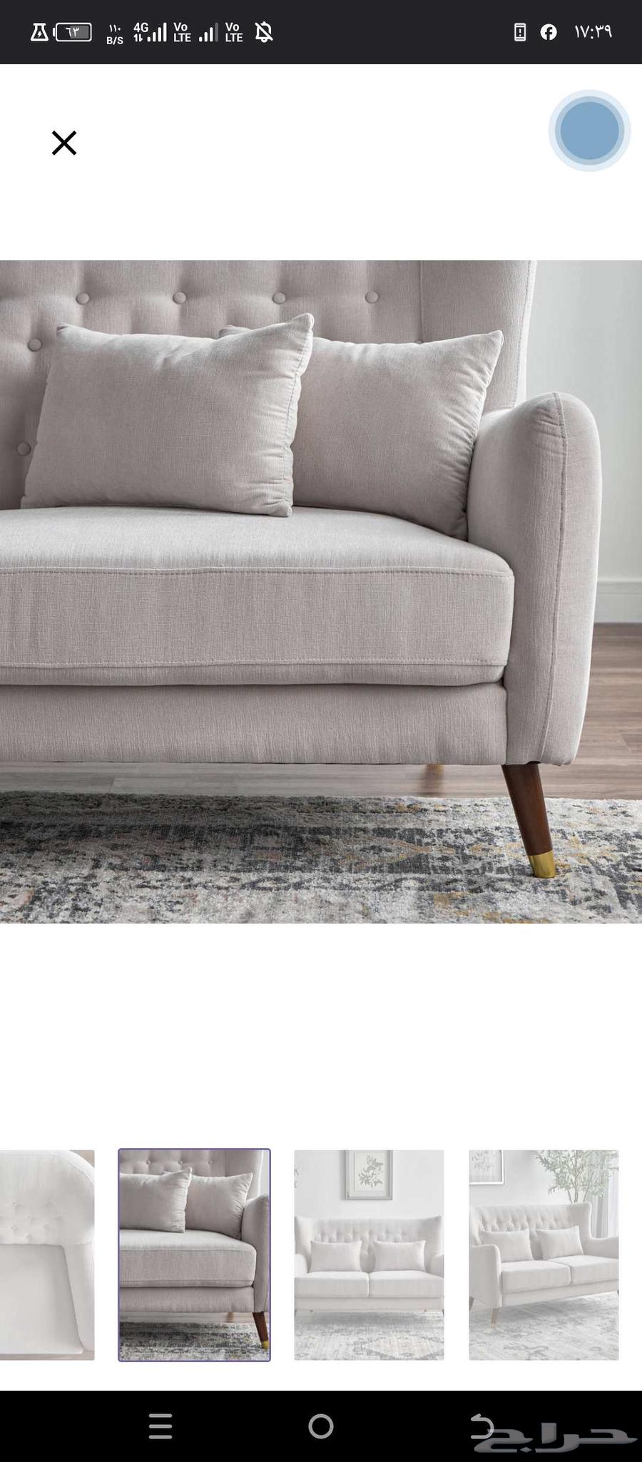 2 كنب ثلاثي للبيع من هوم سنتر جديد لم يستخدم64569998654722110