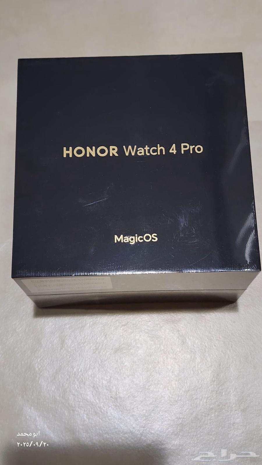 ساعة هونر واتش 4 برو ذكية جديدة بكرتونها لم يتم الفتح.64565186361219112
