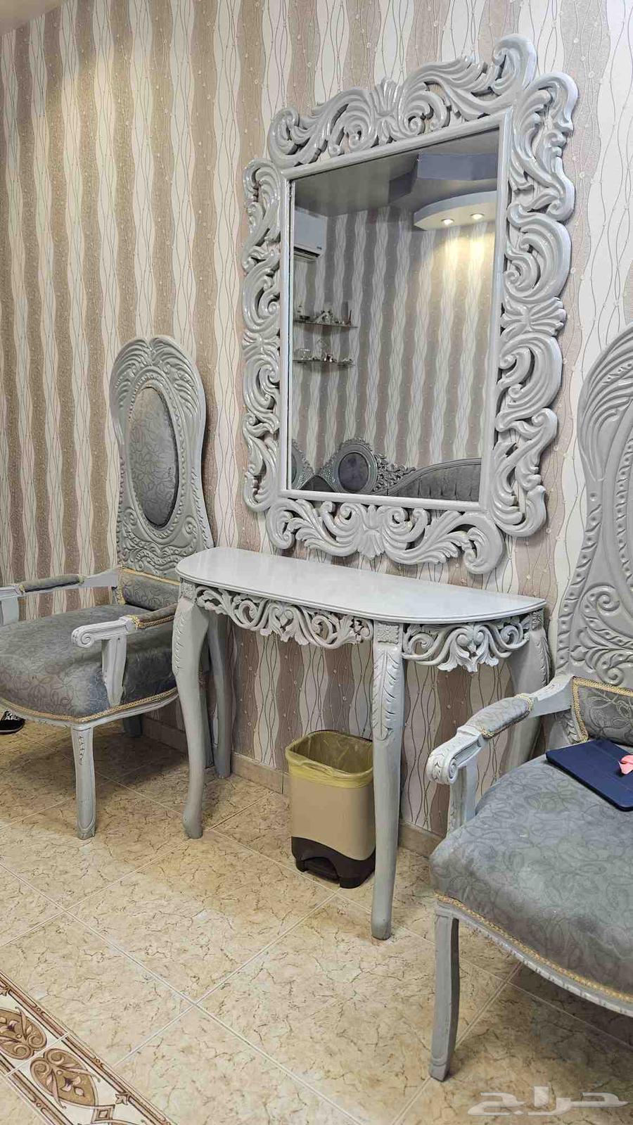 Sofa set in the shape of the letter Alif with two chairs and entrance64570818769027113