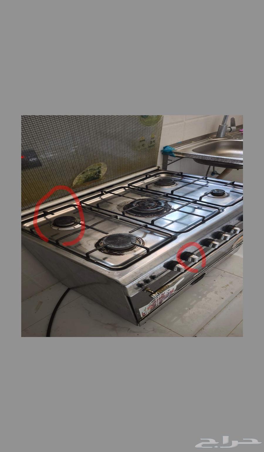 للبيع فرن خمس عيون64567863965954110