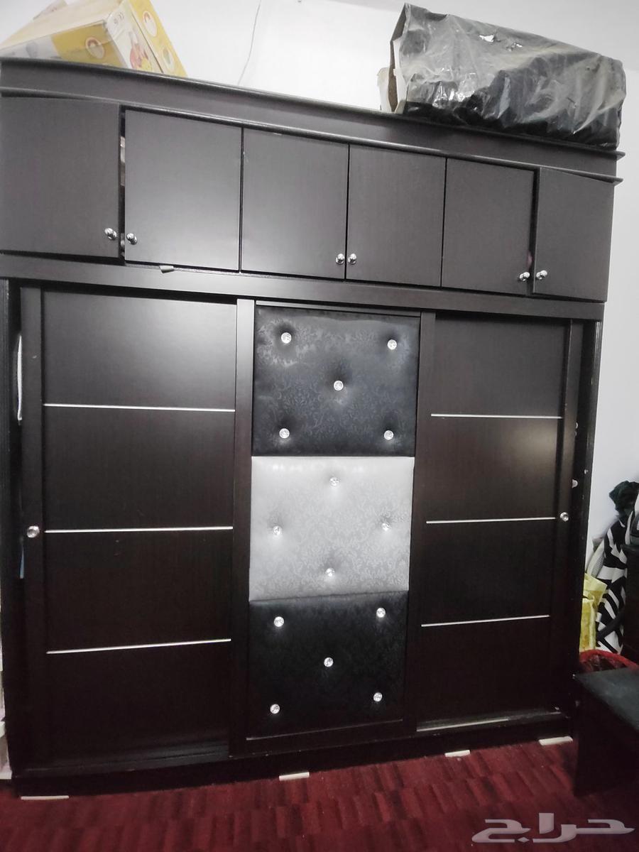 غرفة نوم لون اسود7قطع مع المفرش والمرتبة السرير فيه مخزن الس64567572511746111