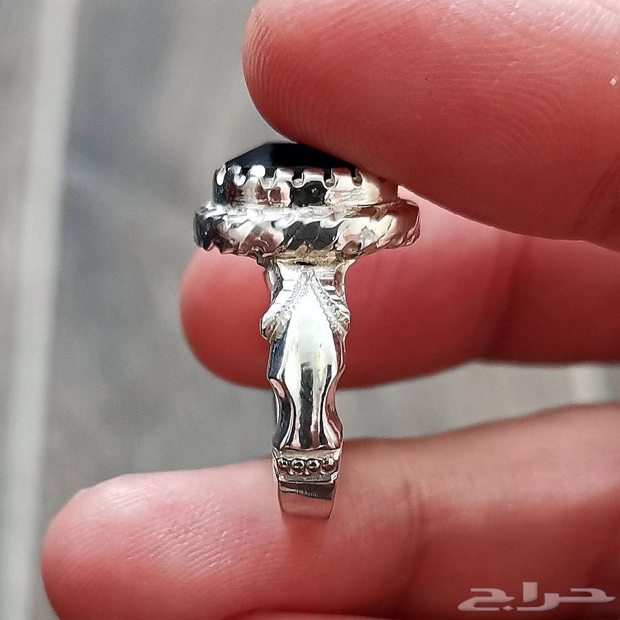 خاتم فضة زفير افريقي زامبي طبيعي64566561616258113