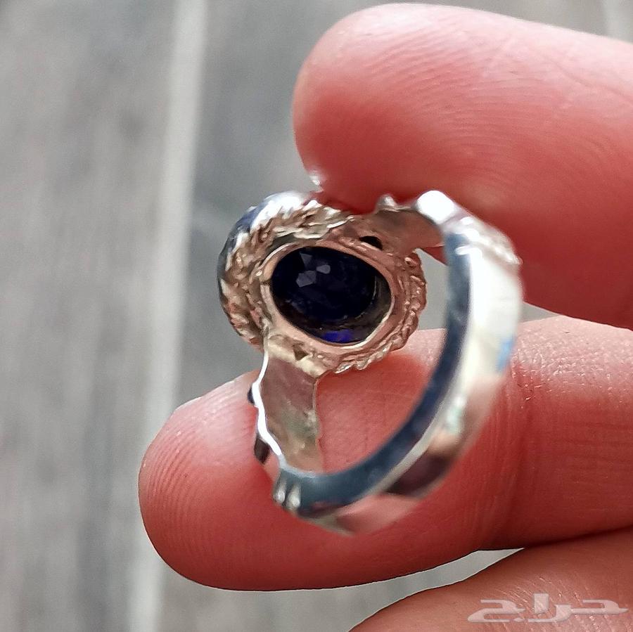 خاتم فضة زفير افريقي زامبي طبيعي64566561616258112