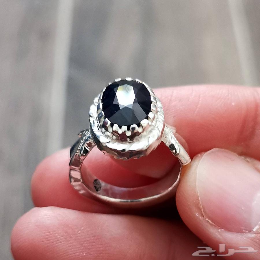 خاتم فضة زفير افريقي زامبي طبيعي64566561616258111