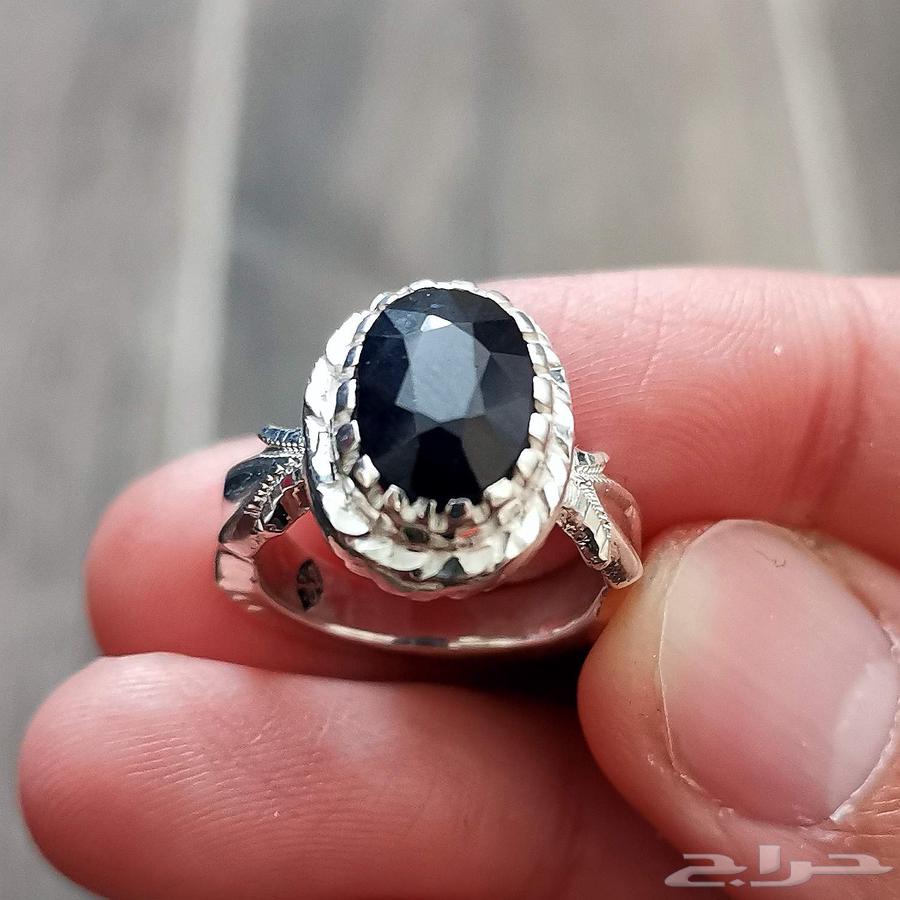 خاتم فضة زفير افريقي زامبي طبيعي64566561616258110