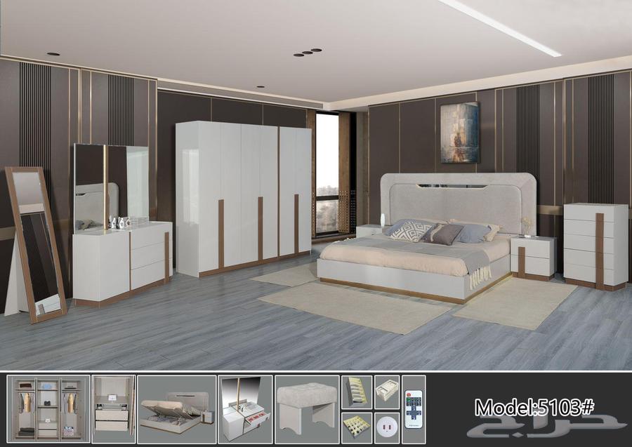 غرفه نوم صيني 8قطع جديد يوجد لدينا مستودع وأشكال كثيره64562768547715110