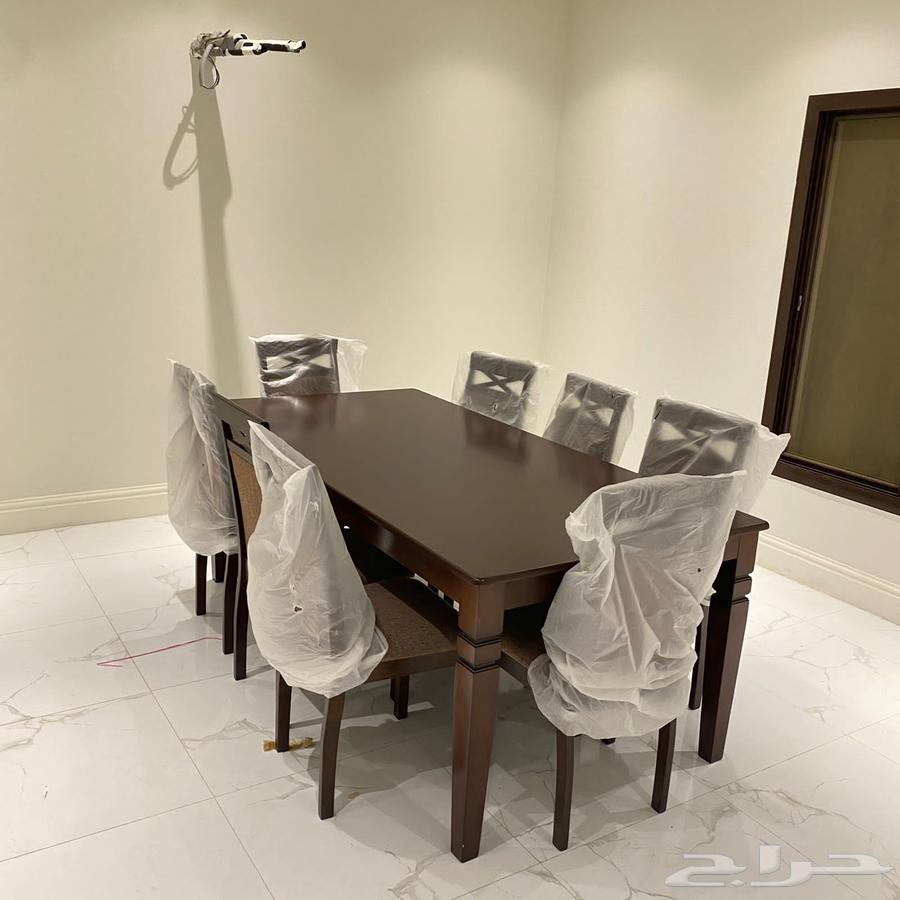 طاولات طعام خشب زجاج رخام جديد بالكرتون64562852698497110