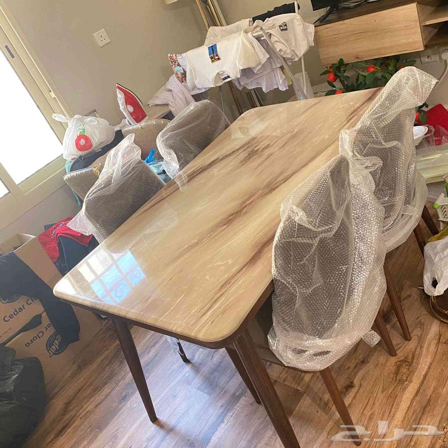 طاولات طعام خشب ماليزي تركي صيني جديد بالكرتون64562824741122112