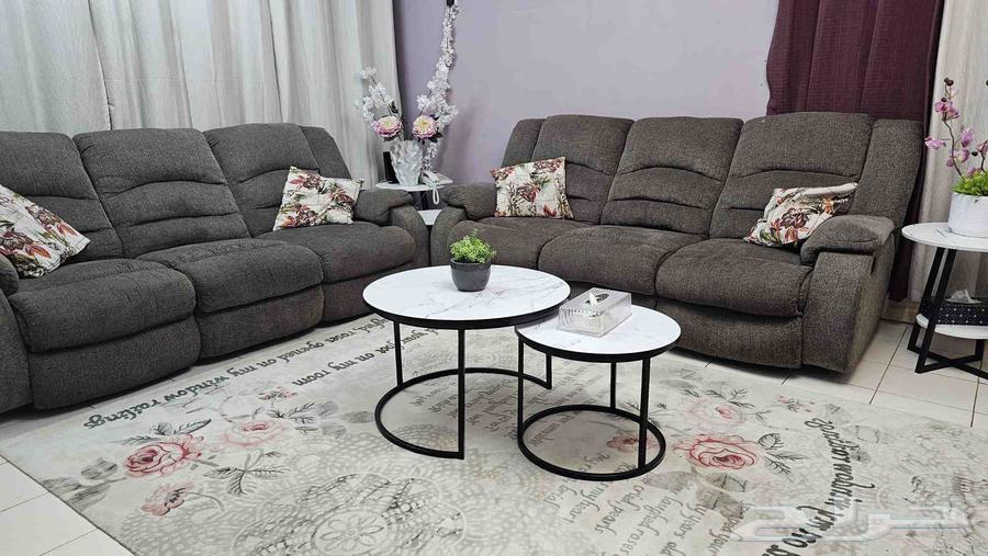 كنب اشلي للبيع قطعتين 3 3 ب 1500 ريال64569138250882110