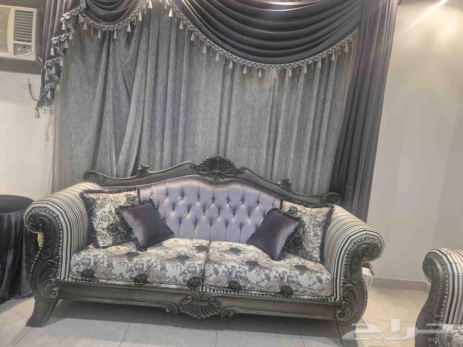 9-Person Sofa Set with Two Panels and Curtain64570312148099110