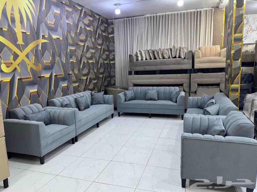 طقم كنب جديد 11 شخص ثلاث قطع ثلاثية وقطعتين مفرد64565647194498110