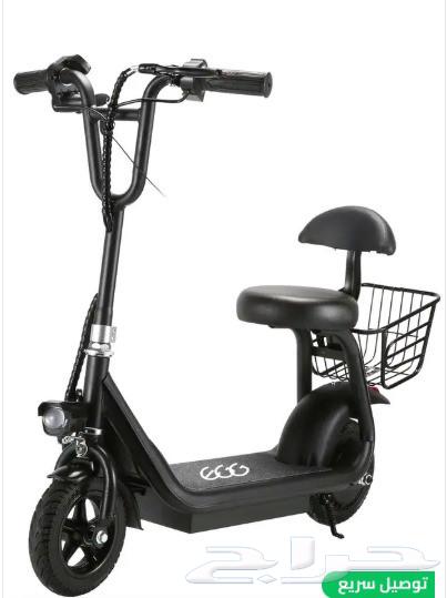 سكوتر كهربائي للأطفال مع مقعد وسلة خلفية  بطارية 36 فولت  سك64562684799875114