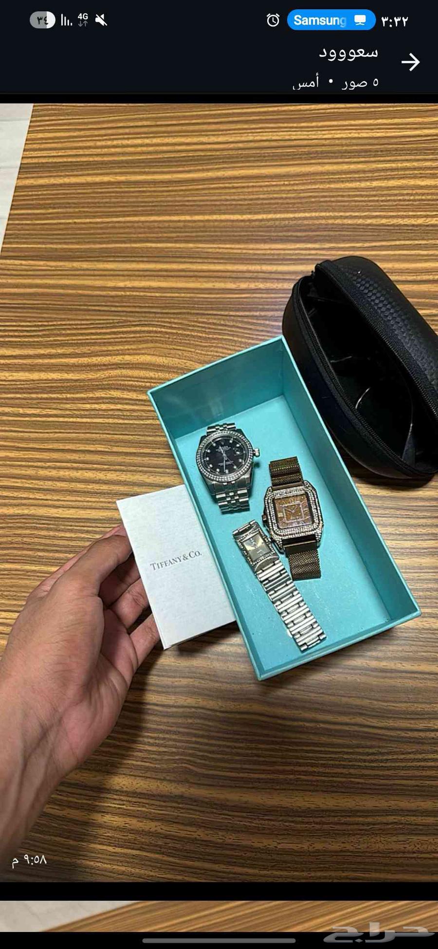 ساعات ونظارات اصلي ونظيف جدا64572438192515114