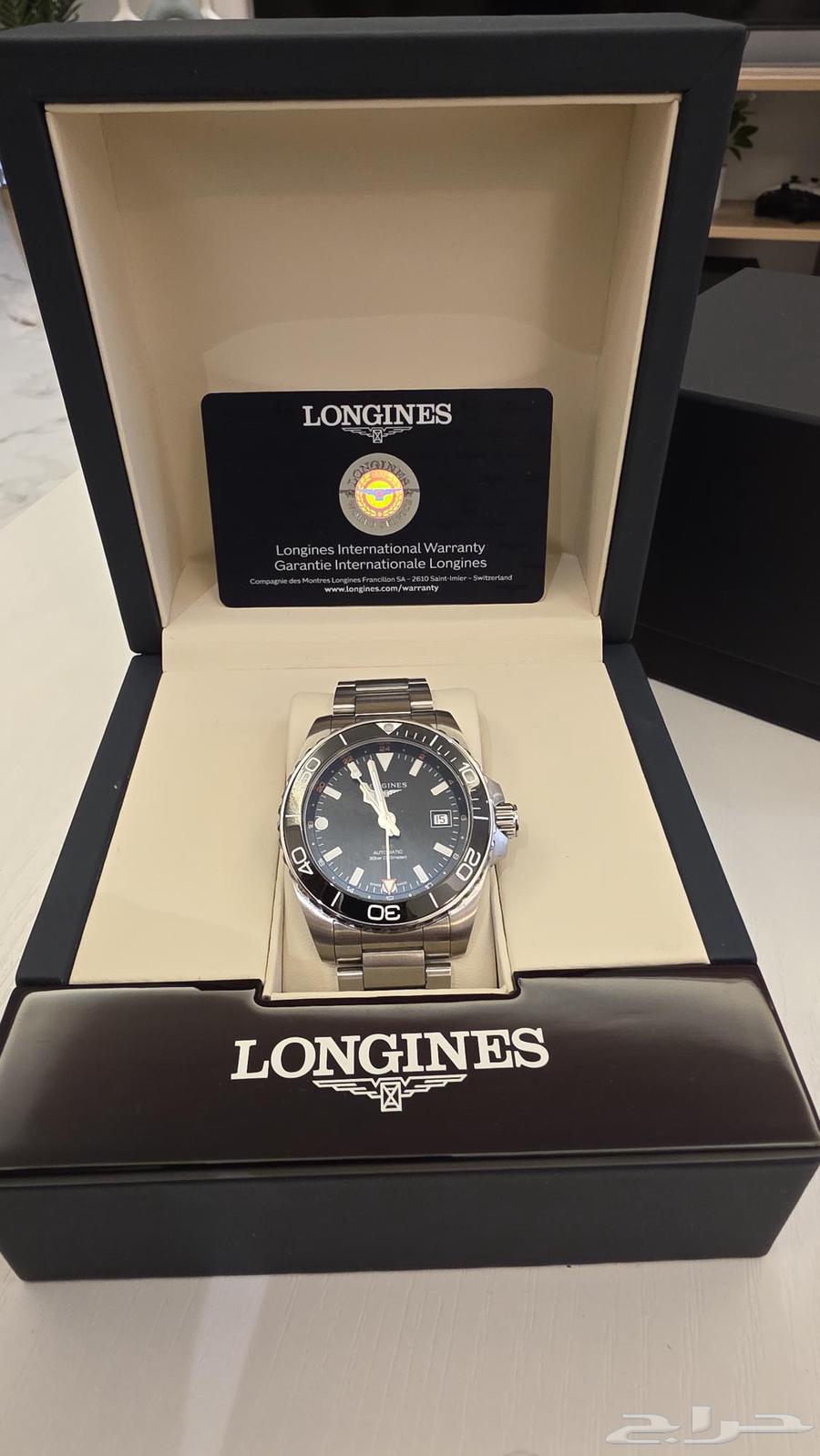 ساعة لونجين Longines hydroconquest gmt64573685395457110