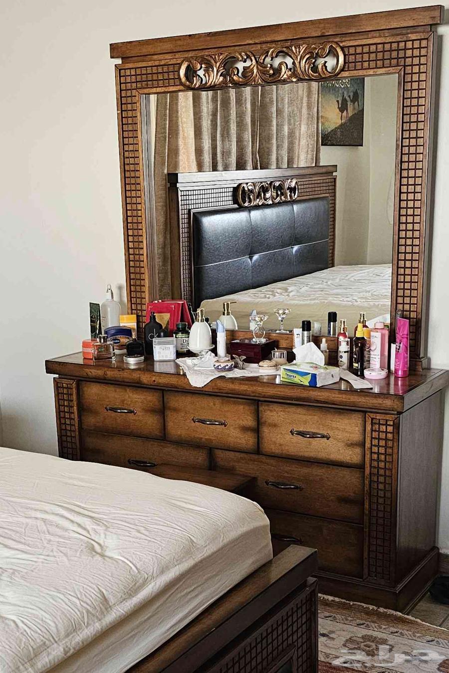 غرفة نوم king size 200 180 بحالة الجديد64576200088707112