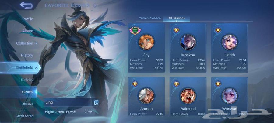 حساب موبايل ليجند للبيع64578855333506114