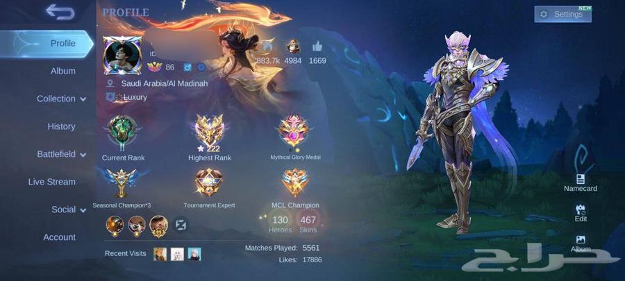 حساب موبايل ليجند للبيع64578855333506110