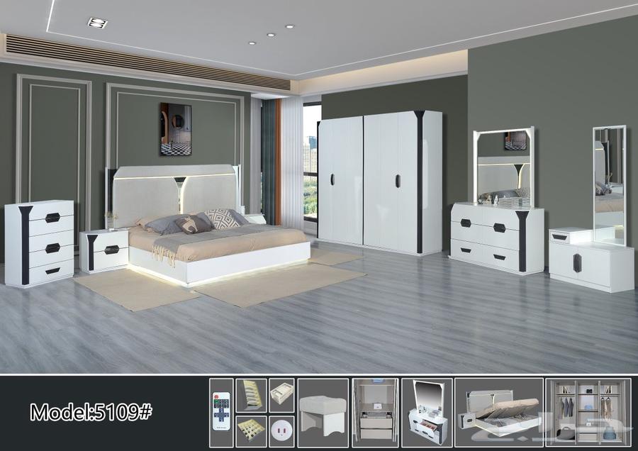 غرفه نوم صيني 8قطع جديد يوجد لدينا مستودع وأشكال كثيره64578507723009110