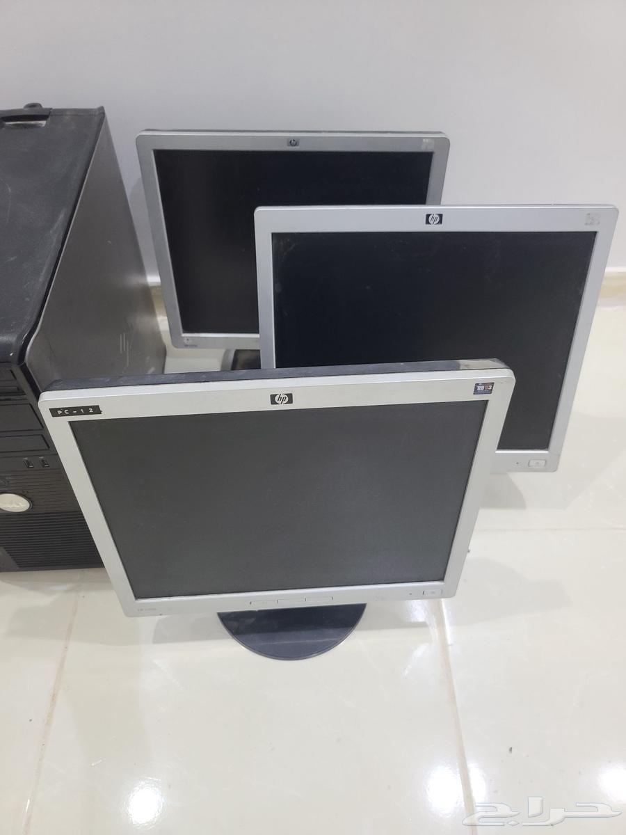 للبيع أجهزة الحاسب الة طابعة و3 شاشات وتوصيله ولوحة مفاتيح64577036535681114