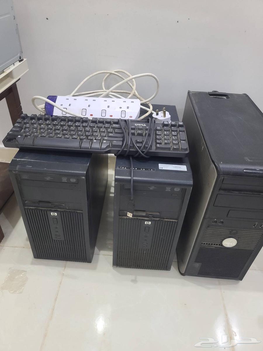 للبيع أجهزة الحاسب الة طابعة و3 شاشات وتوصيله ولوحة مفاتيح64577036535681113