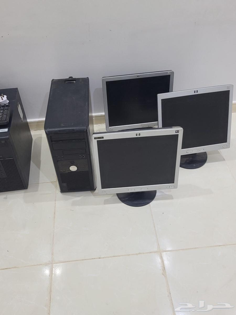 للبيع أجهزة الحاسب الة طابعة و3 شاشات وتوصيله ولوحة مفاتيح64577036535681110