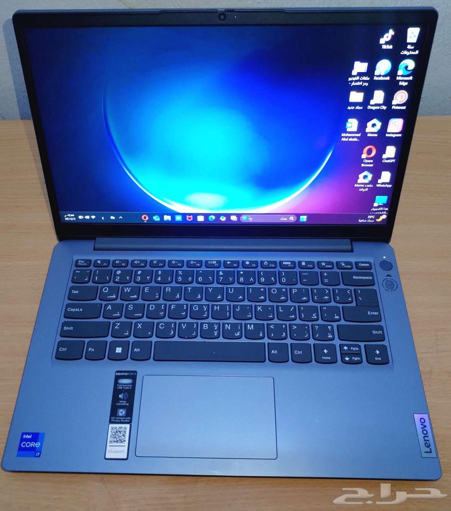 لابتوب lenovo ideapad 3 core i7 وعليه ضمان ساري64578773044227110
